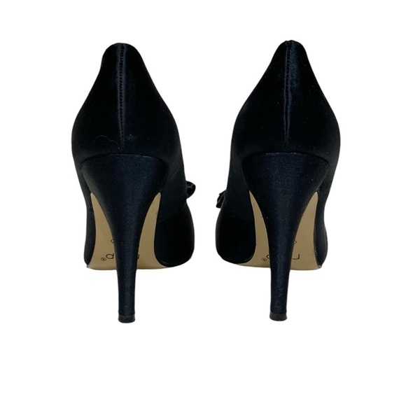 RSVP Satin Peep Toe Formal Stiletto Heels - Picture 4 of 6